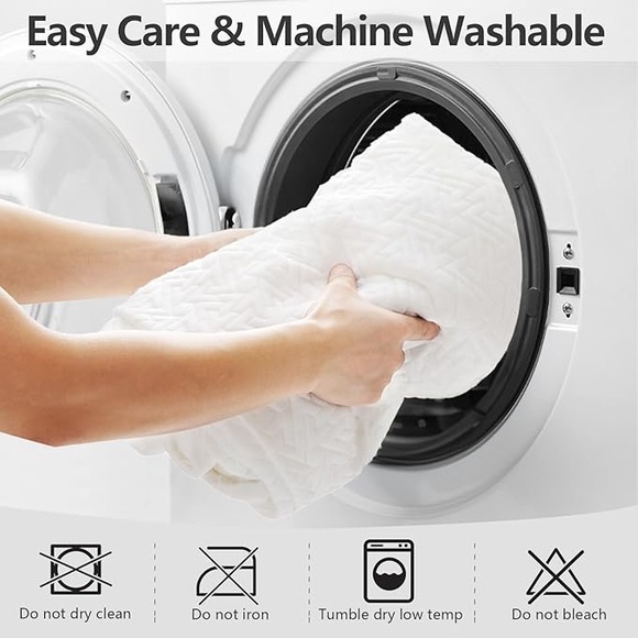 Twin Size Premium Washable Bamboo Mattress Protector - Picture 2 of 6